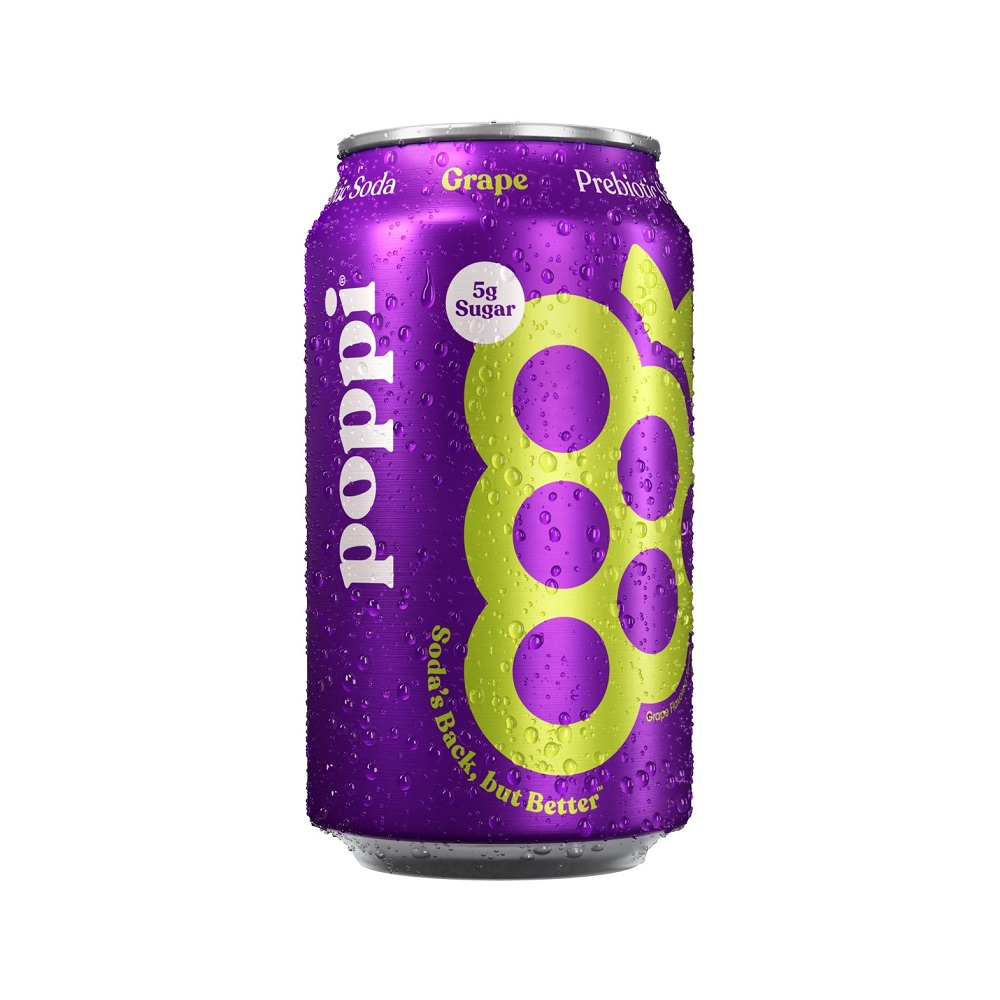 Poppi Grape Soda Can 12ct 12oz