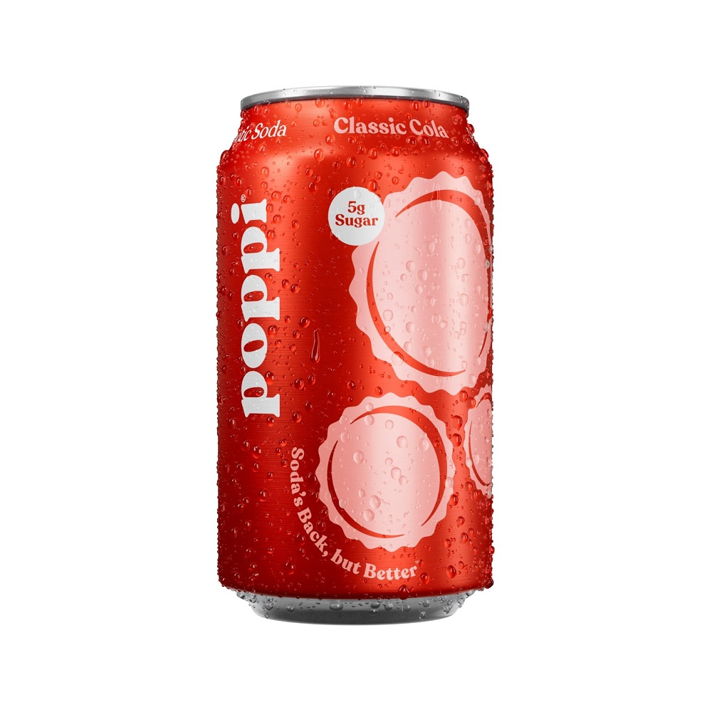 Poppi Classic Cola Soda Can 12ct 12oz