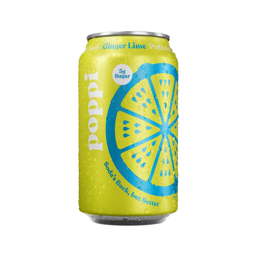 Poppi Ginger Lime Soda Can 12ct 12oz