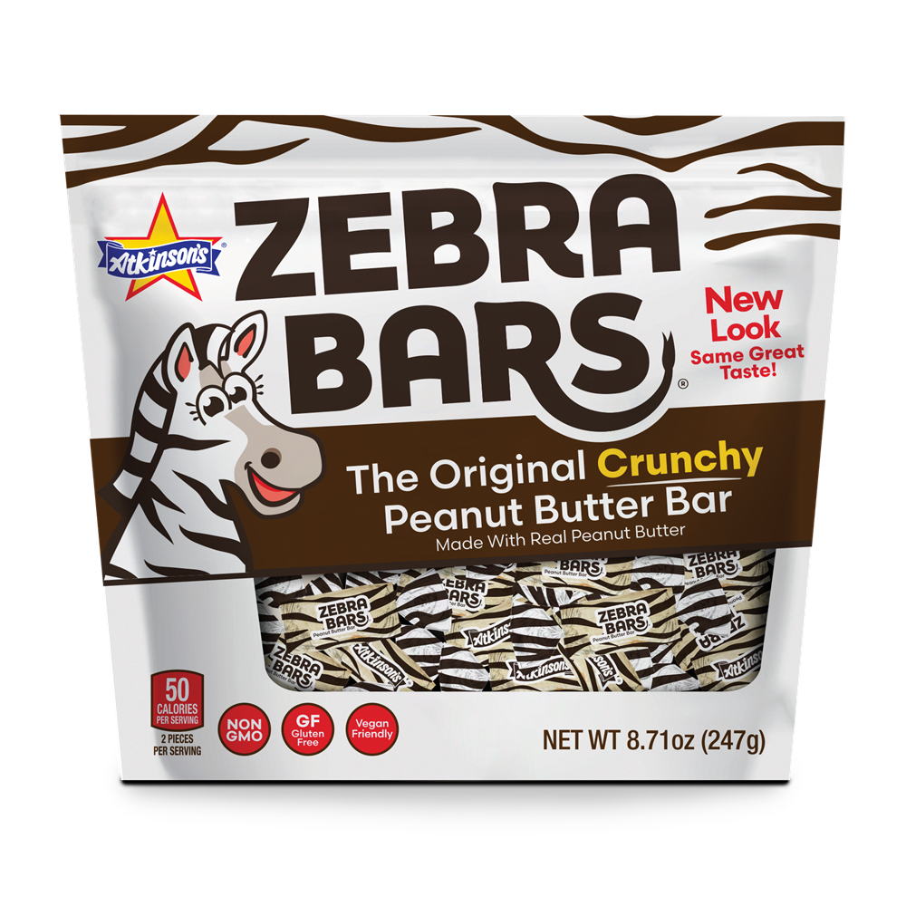 Zebra Bars Peanut Butter Bars Gusseted Bag 8.71oz