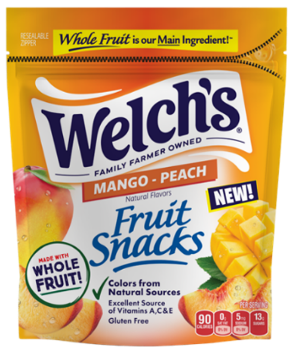Welch's Mango Peach Fruit Snacks 8oz