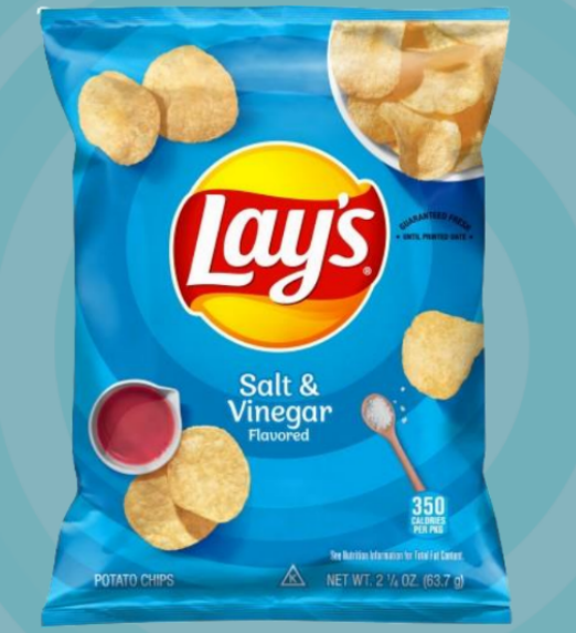 Lays Salt & Vinegar Potato Chips 2.25oz