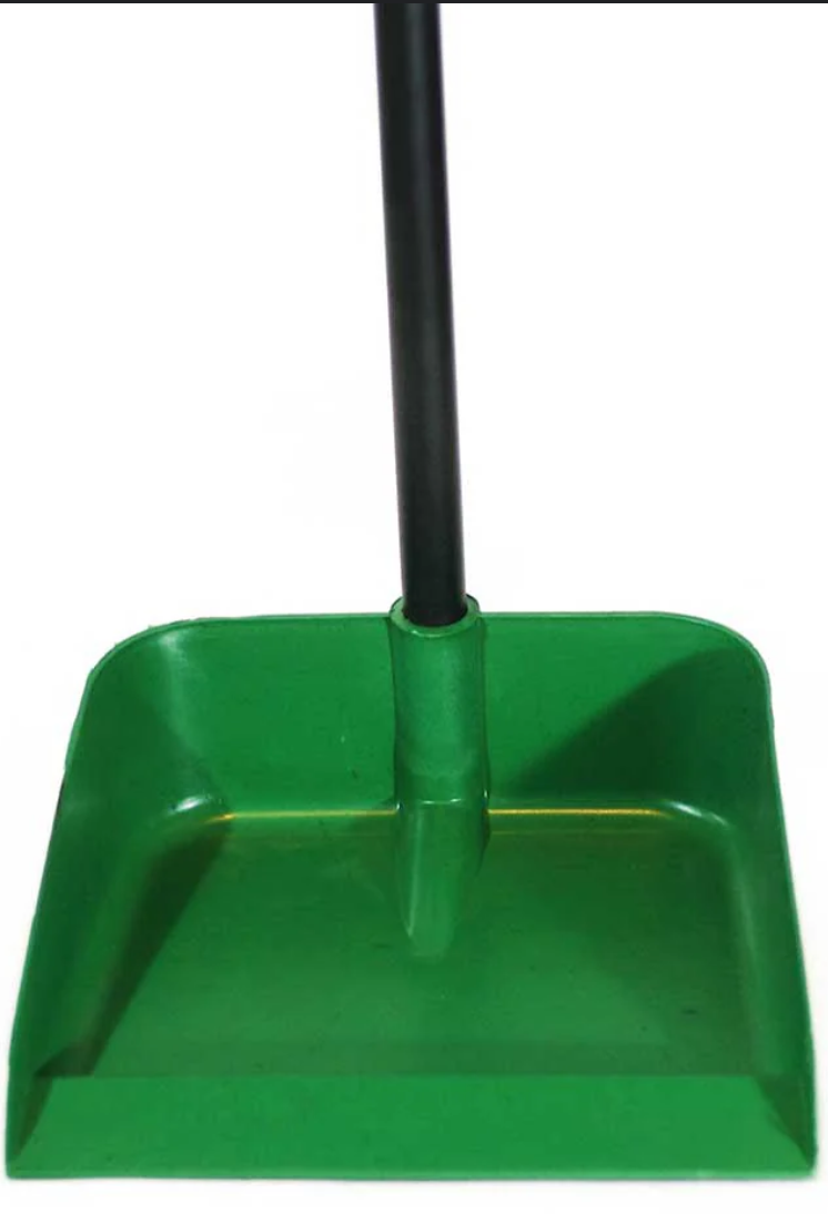 Plastic Dust Pan Wood Handle 1ct