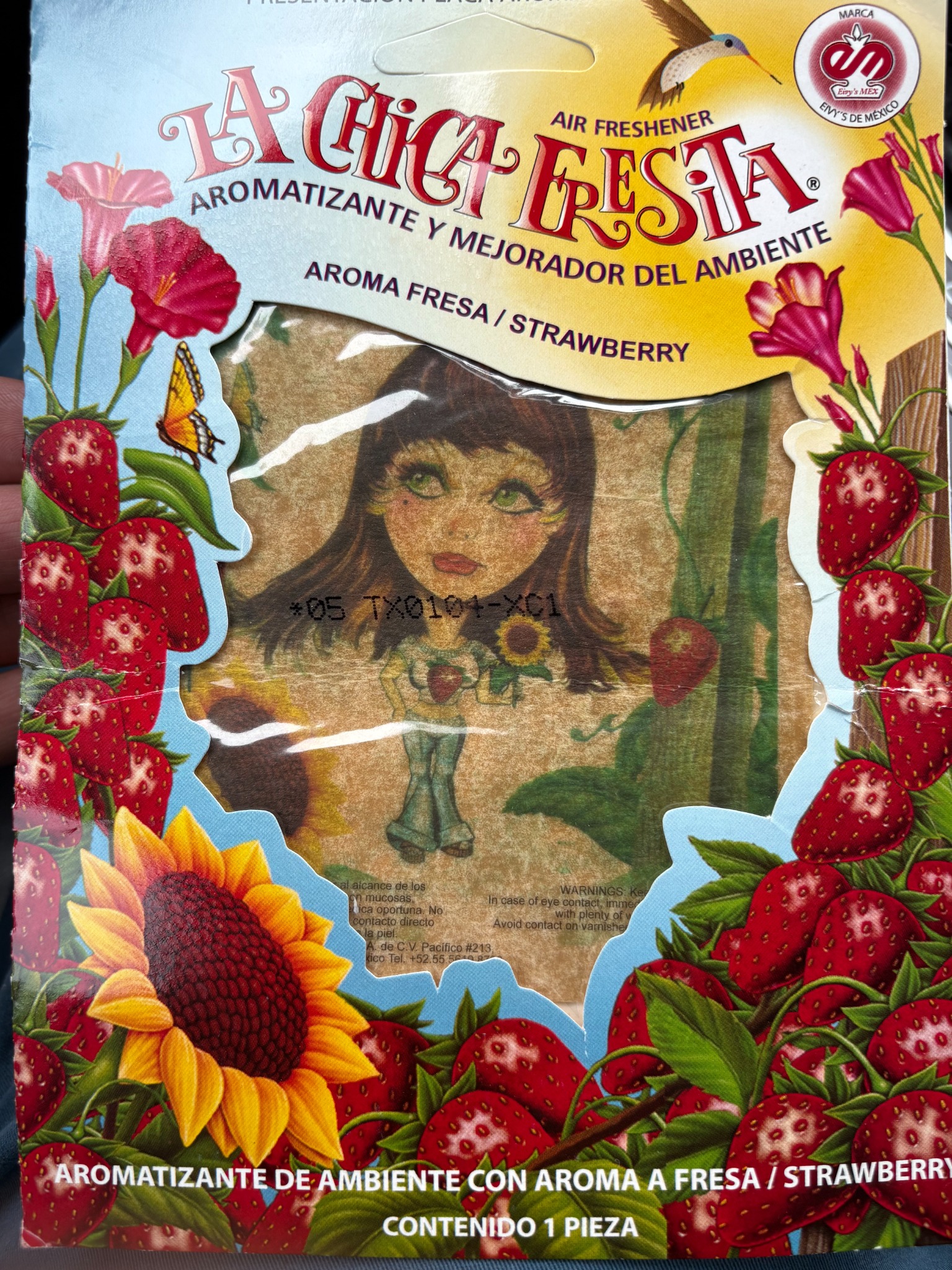 La Chica Fresita Strawberry Air Freshener 1ct