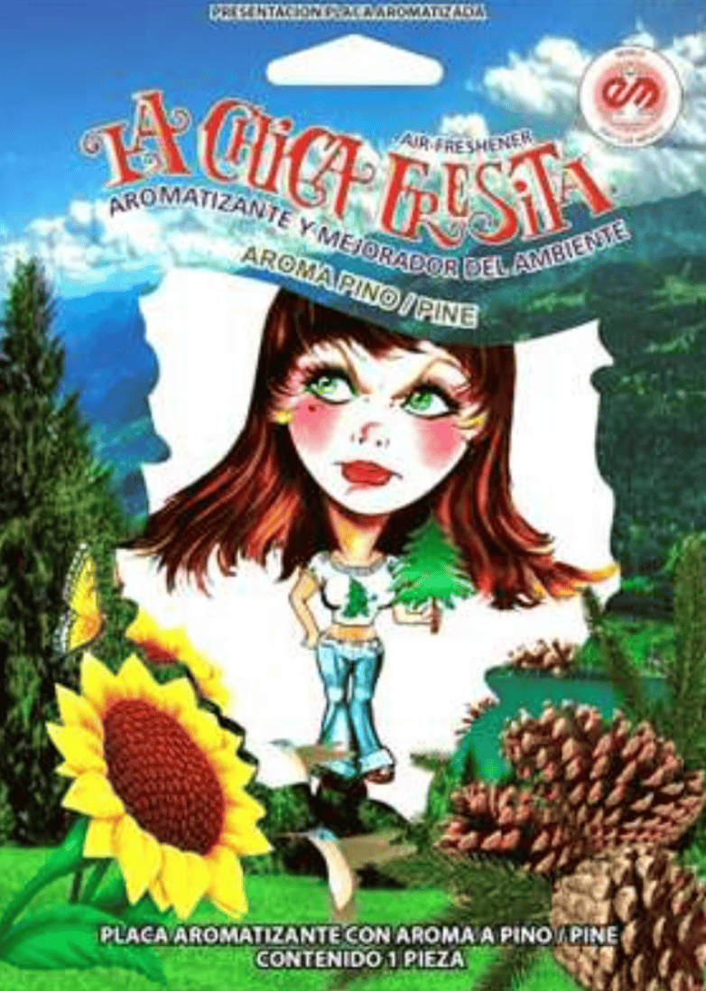 La Chica Fresita Pine Air Freshener 1ct