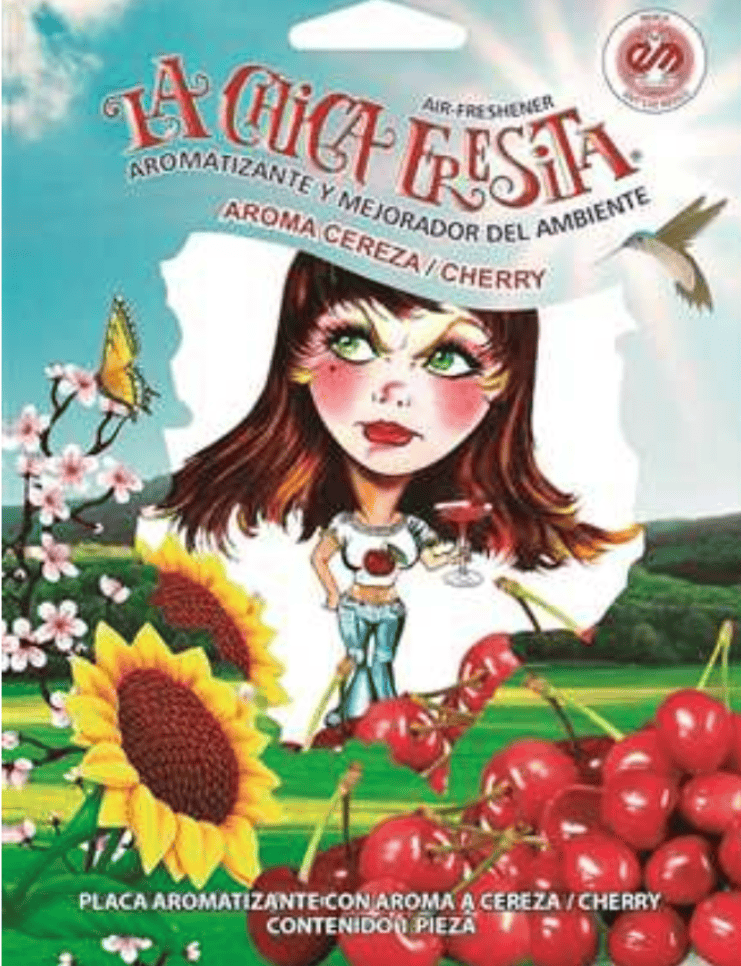 La Chica Fresita Cherry Air Freshener 1ct