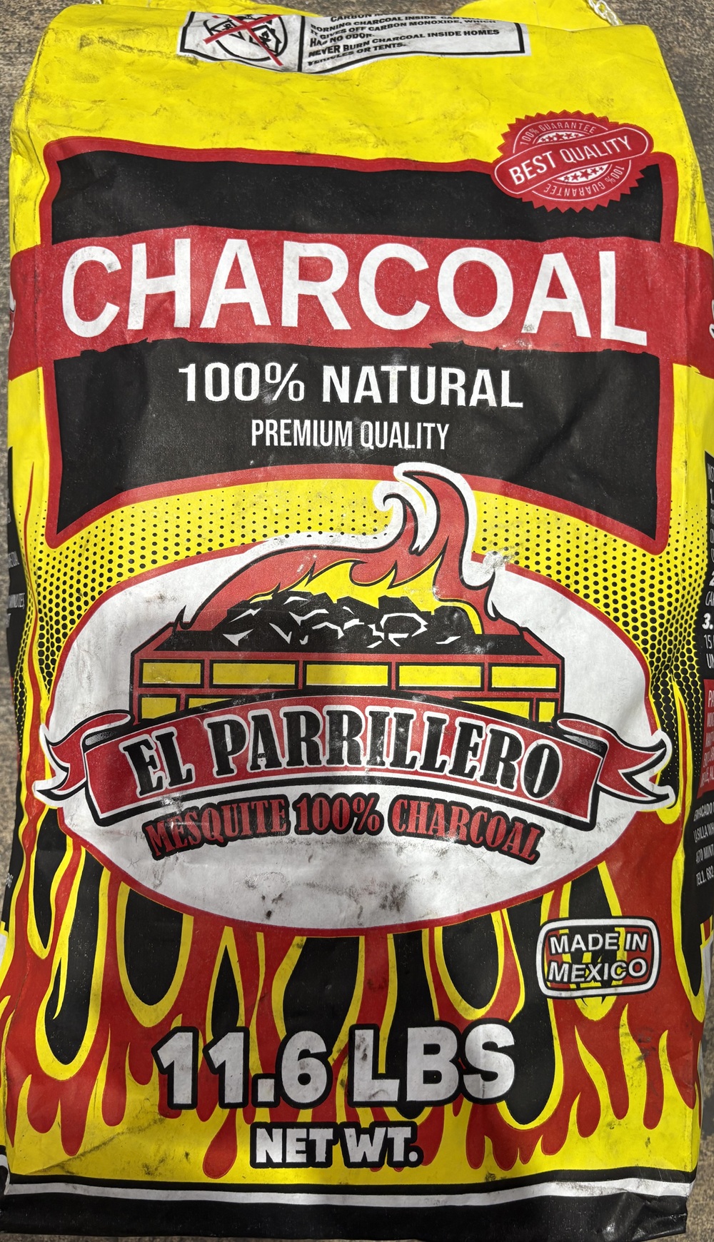 El Parrillero 100% Natural Charcoal 11.6lbs