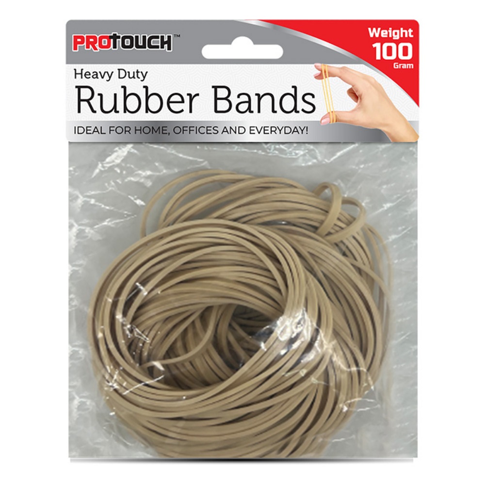 Protouch Heavyduty Beige Rubber Band 85ct 100gr