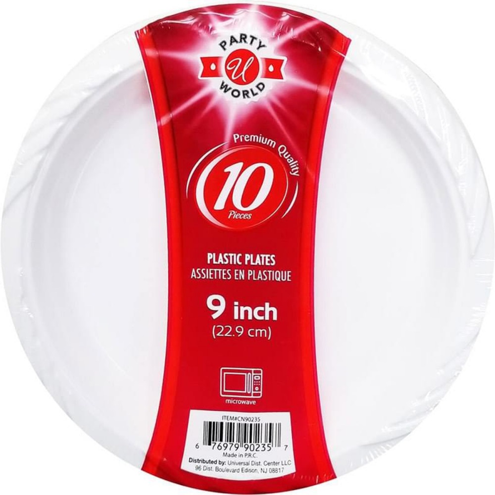 Partyworld White Microwave Plate 9