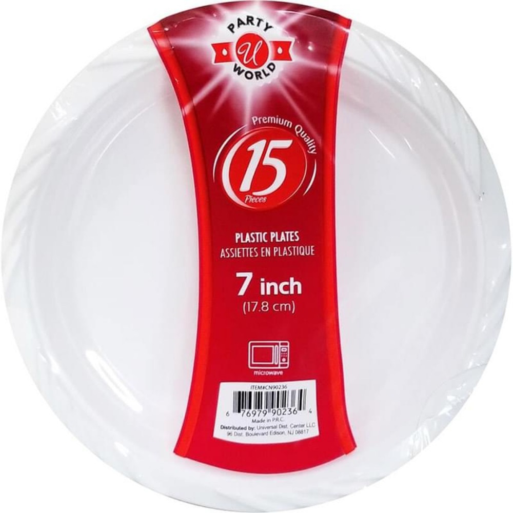Partyworld White Microwave Plate 7