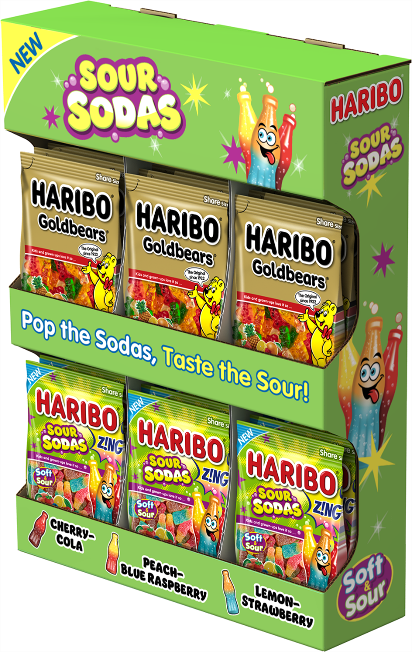 Haribo Goldbears Sour Sodas Powerwing 30ct 4.5-5oz