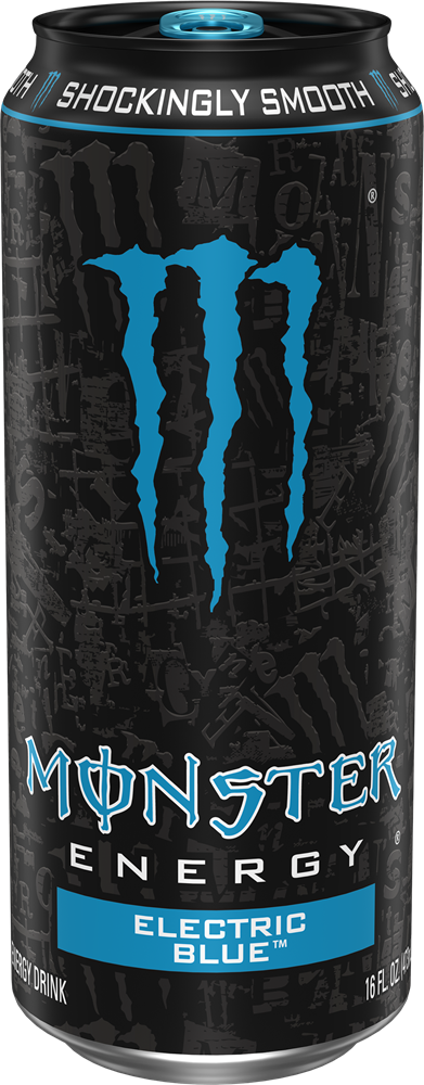 Monster Electric Blue Energy Drink 24ct 16oz