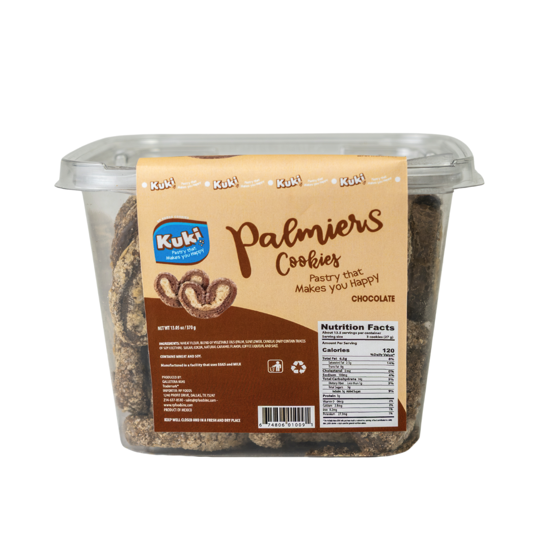 Kuki Chocolate Palmiers Cookies 13.5oz