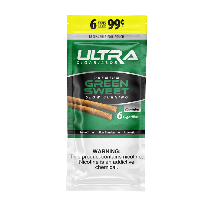 Ultra Green Sweet Cigarillos 6/.99 15/6pk