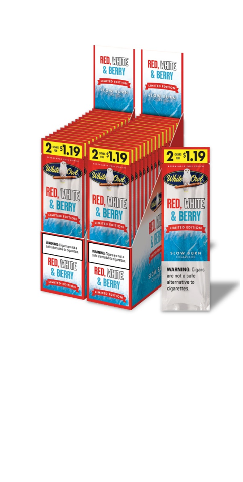 White Owl Red White & Berry 2/$1.19 30/2pk