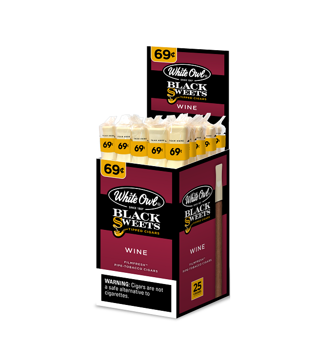 White Owl Black Swt Wine Pls Tip 0.69c 25ct
