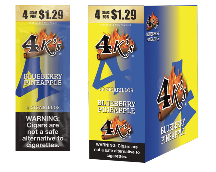4kings Blueberry Pineapple 4/$1.29 F.p. 15/4pk