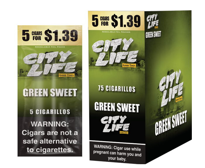 City Life Green Sweet 5f$1.39 15/5pk