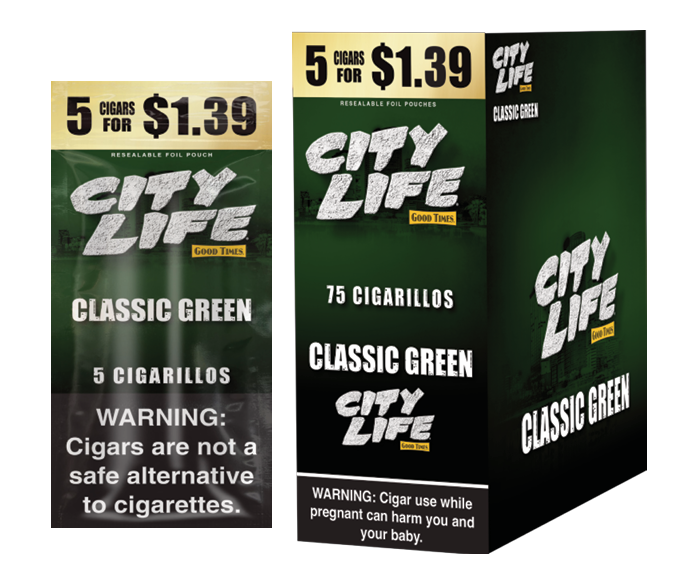 City Life Classic Green 5f$1.39 15/5pk