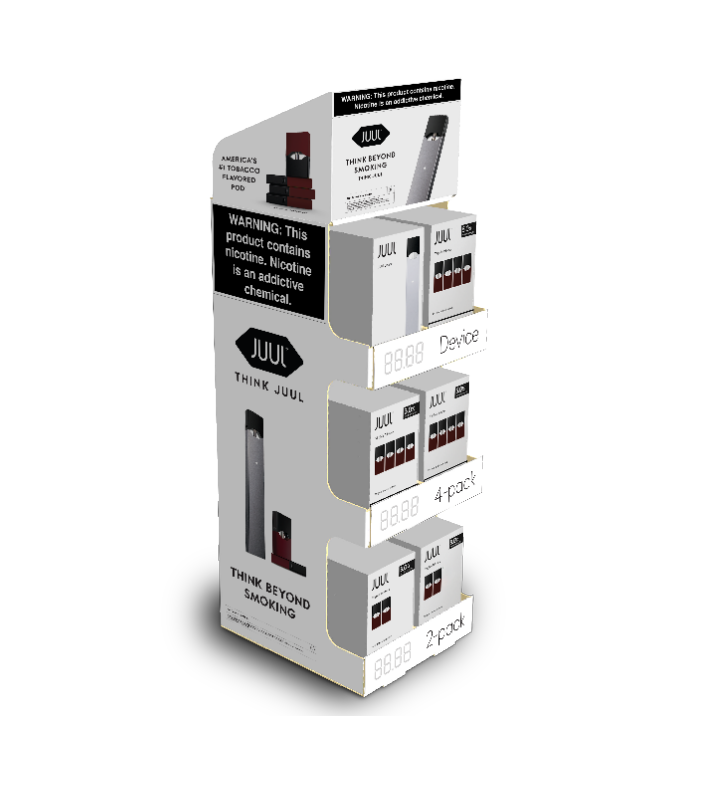 Juul 6-facing Display Virginia Tobacco 6ct