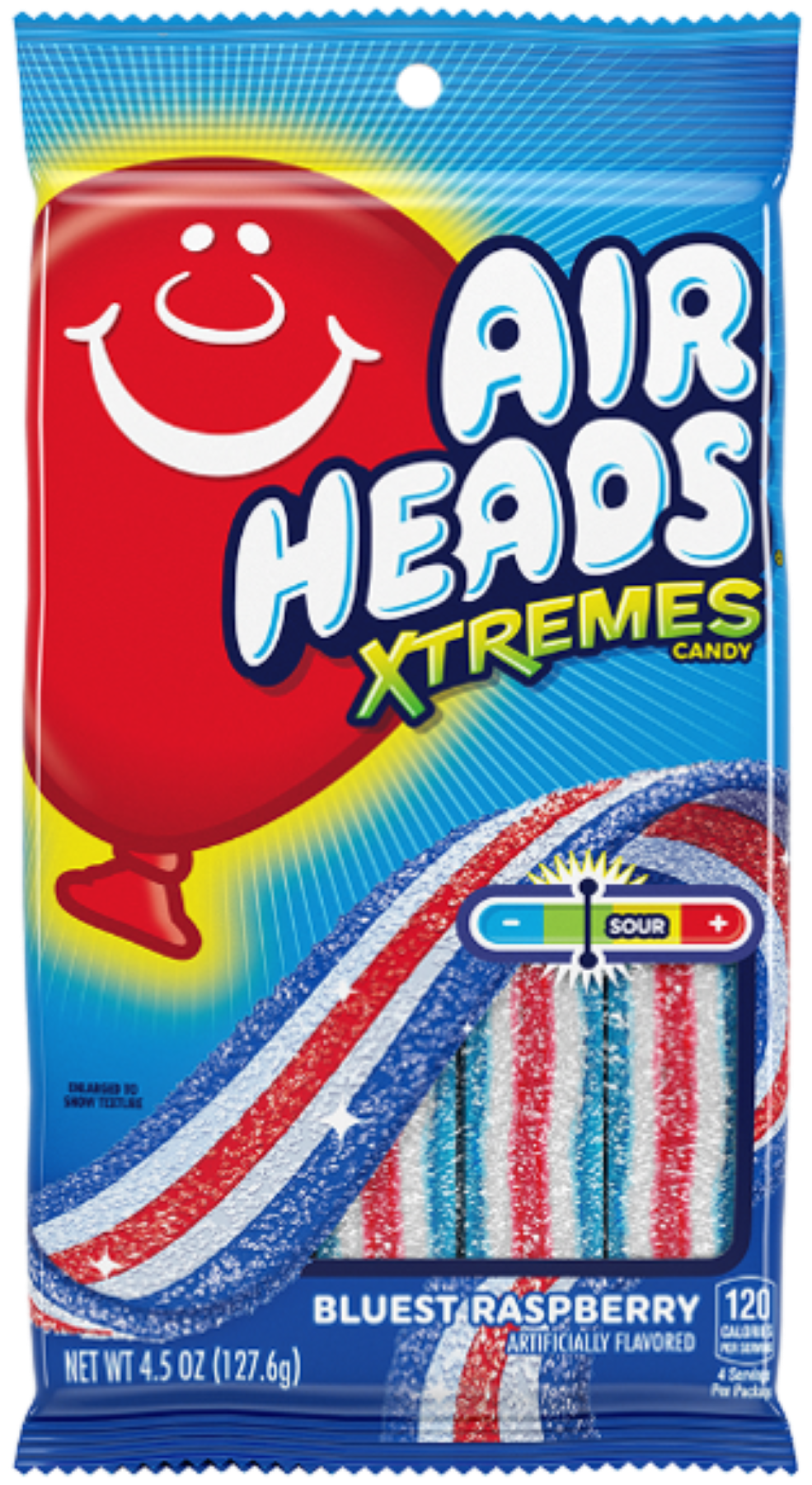 Air Heads Xtreme Bluest Raspberry Peg 4.5oz