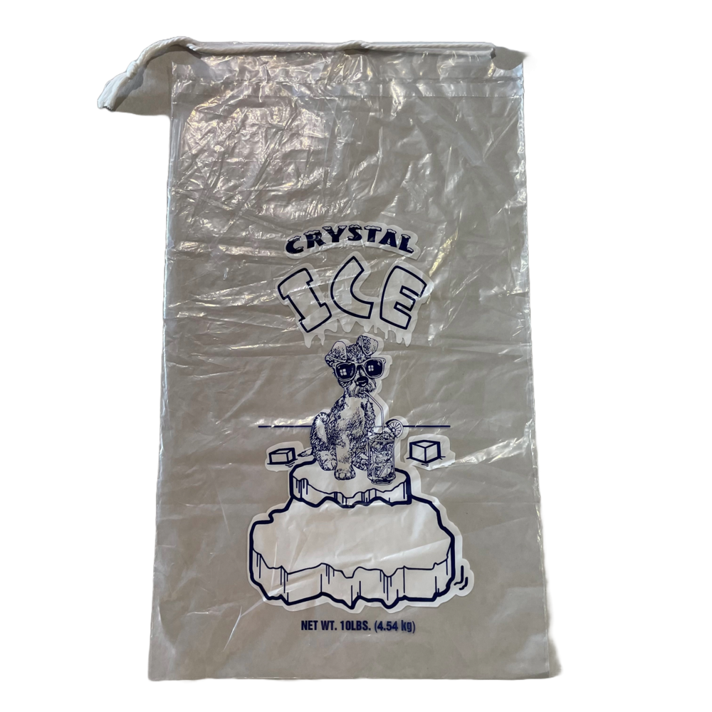 Crystal Ice Bag With Drawstring 10# 500ct