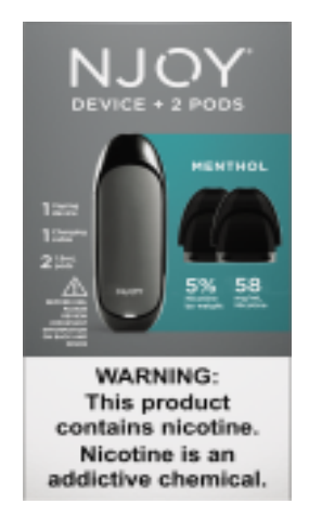 Njoy Menthol Pods Device Pack 5% 5ct/2pk