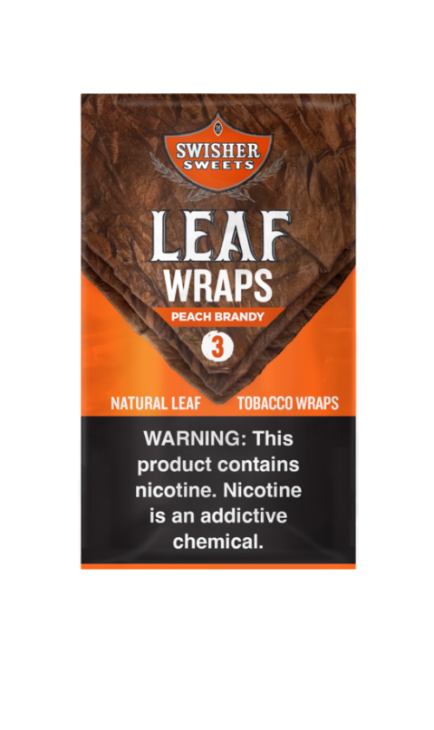 Swi Swt Peach Brandy Np Leaf Wraps 10/3pk