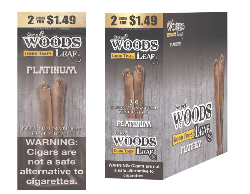 Sweet Wood Leaf Platinum Un-sweet 2/$1.49 15/2pk