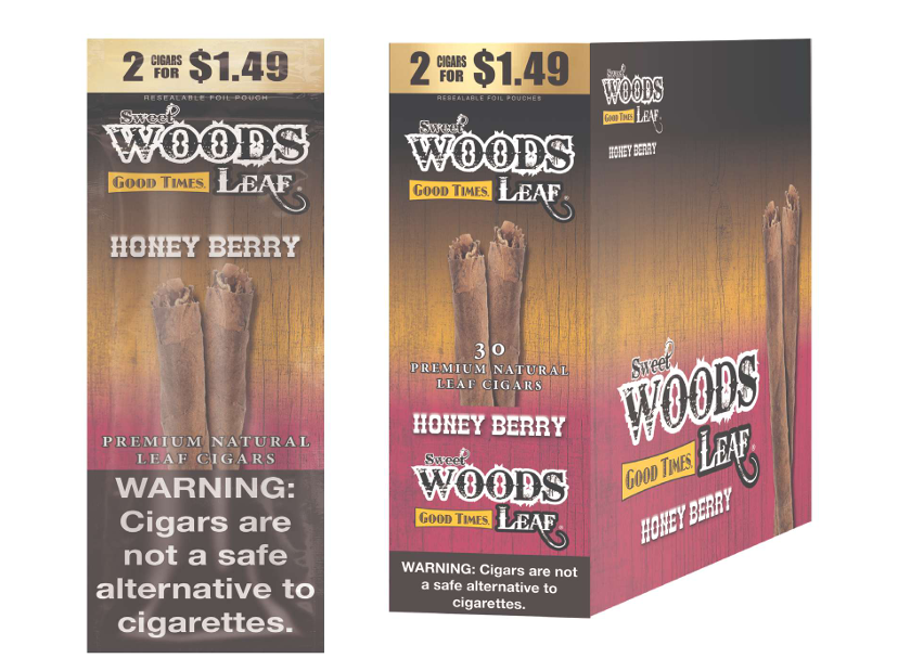 Sweet Wood Leaf Honey Berry 2/$1.49 15/2pk