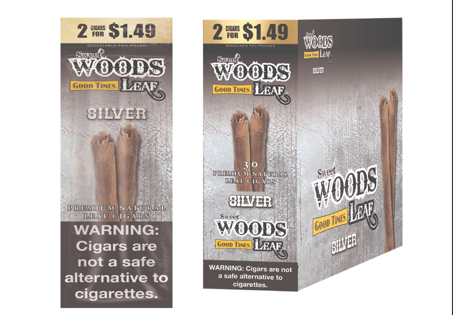 Sweet Wood Leaf Silver 2/$1.49 15/2pk