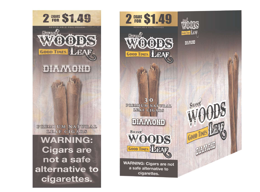 Sweet Wood Leaf Diamond 2/$1.49 15/2pk