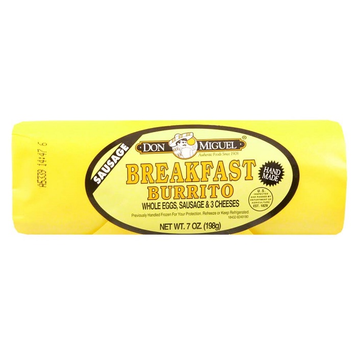 Don Miguel Saugage Egg & Cheese Burritos 7oz