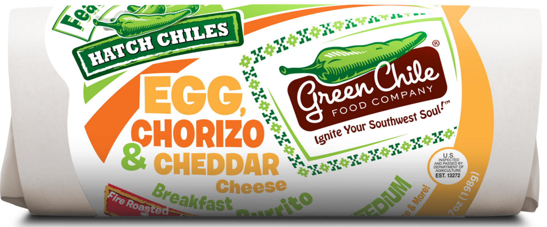 Green Chile Co Breakfast Egg & Chorizo Burrito 7oz