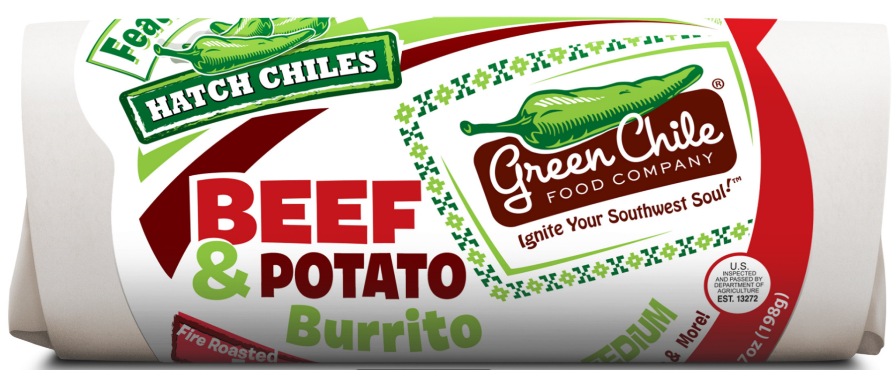 Green Chile Co Beef & Potato Burrito 7oz