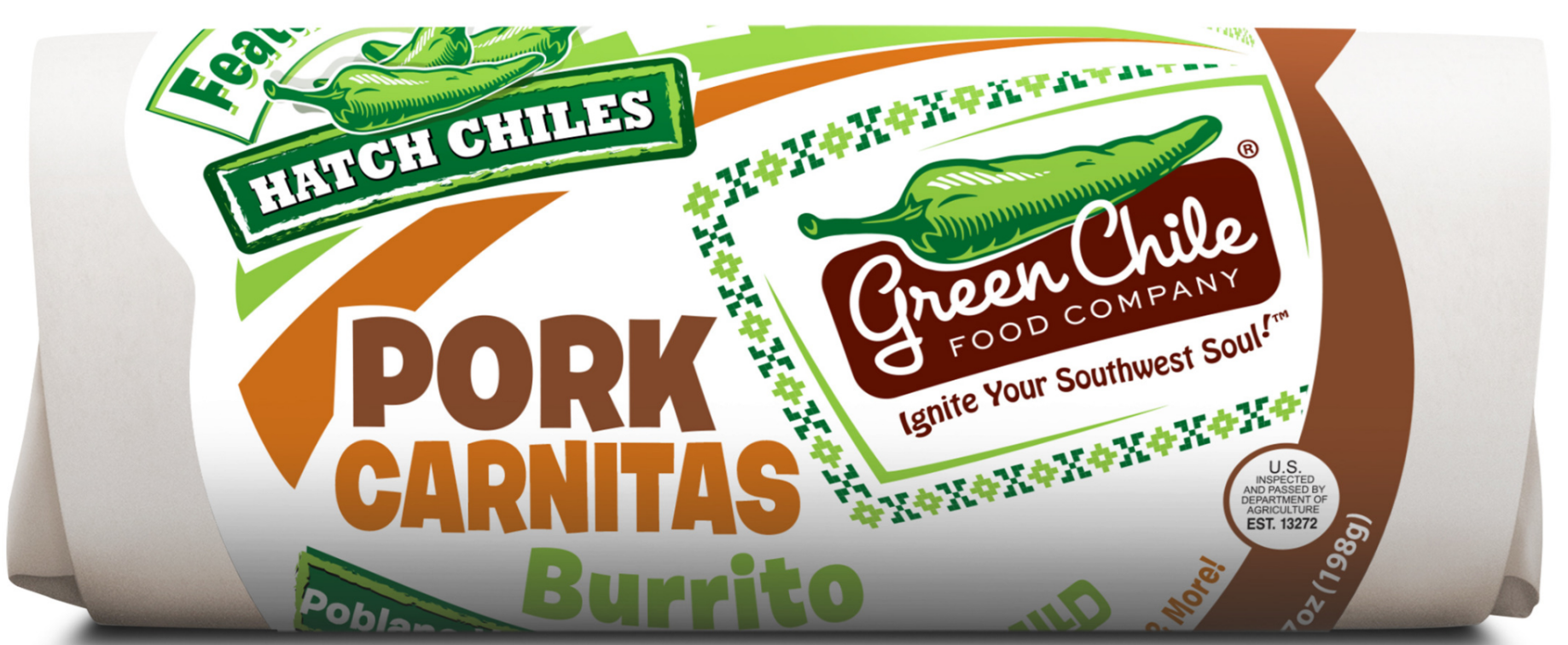 Green Chile Co Pork Carnitas Burrito 7oz
