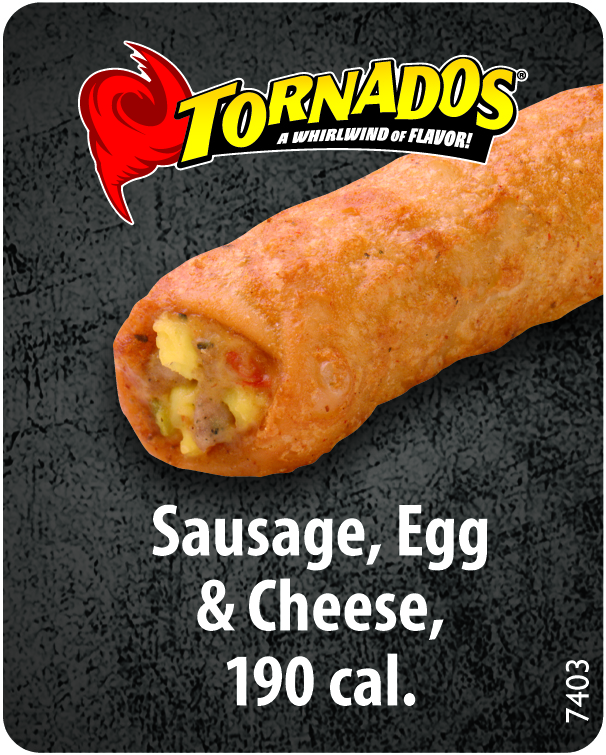 Tornado Sausage,egg&chesee Rolled Tortilla 24ct3oz