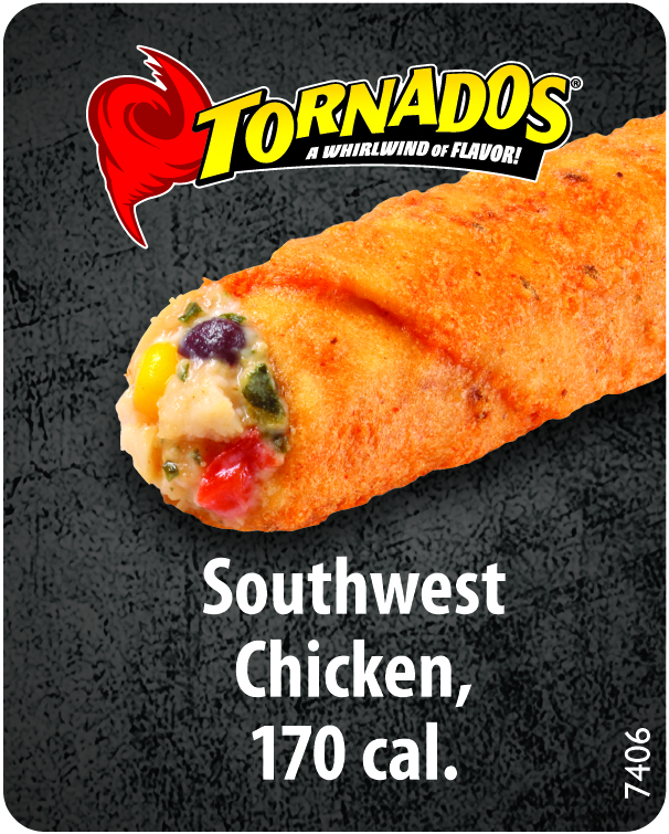 Tornado Southwest Chicken Rolled Tortilla 24ct 3oz