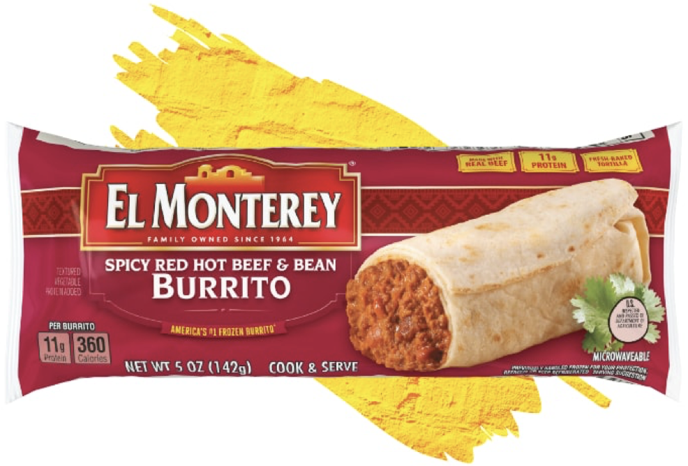 El Monterey Spicy Red Hot Burrito 5oz