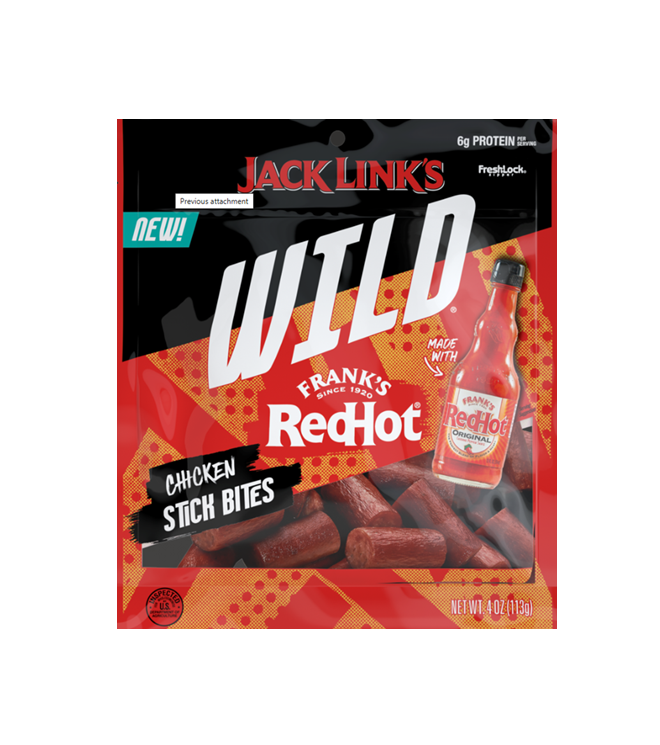 Jack Link’s Wild Redhot Chicken Sticks Bites 4oz