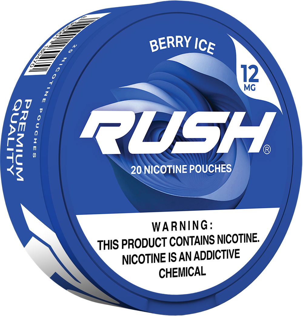 Rush Berry Ice Nicotine Pouches 12mg 5ct