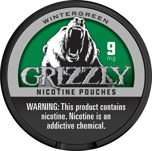 Grizzly Mo Pouches Wintergreen 9mg 5ct