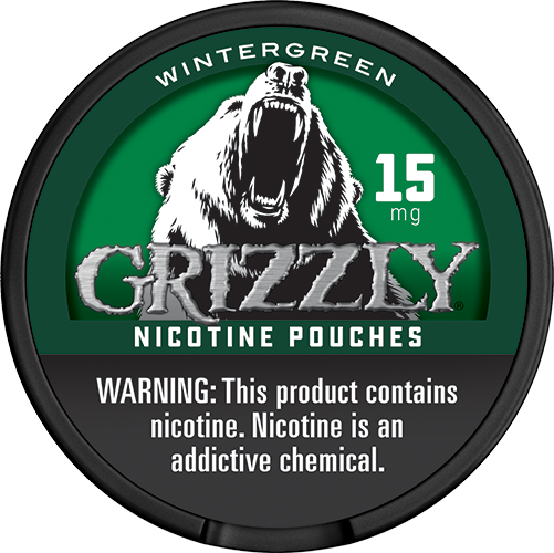 Grizzly Mo Pouches Wintergreen 15mg 5ct