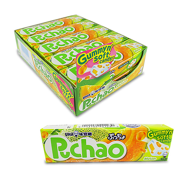Puchao Chewy Gummy Candy Melon 1.76oz (10ct)