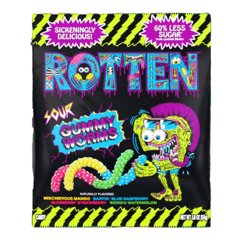 Rotten Gummies Sour Worms 1.8oz