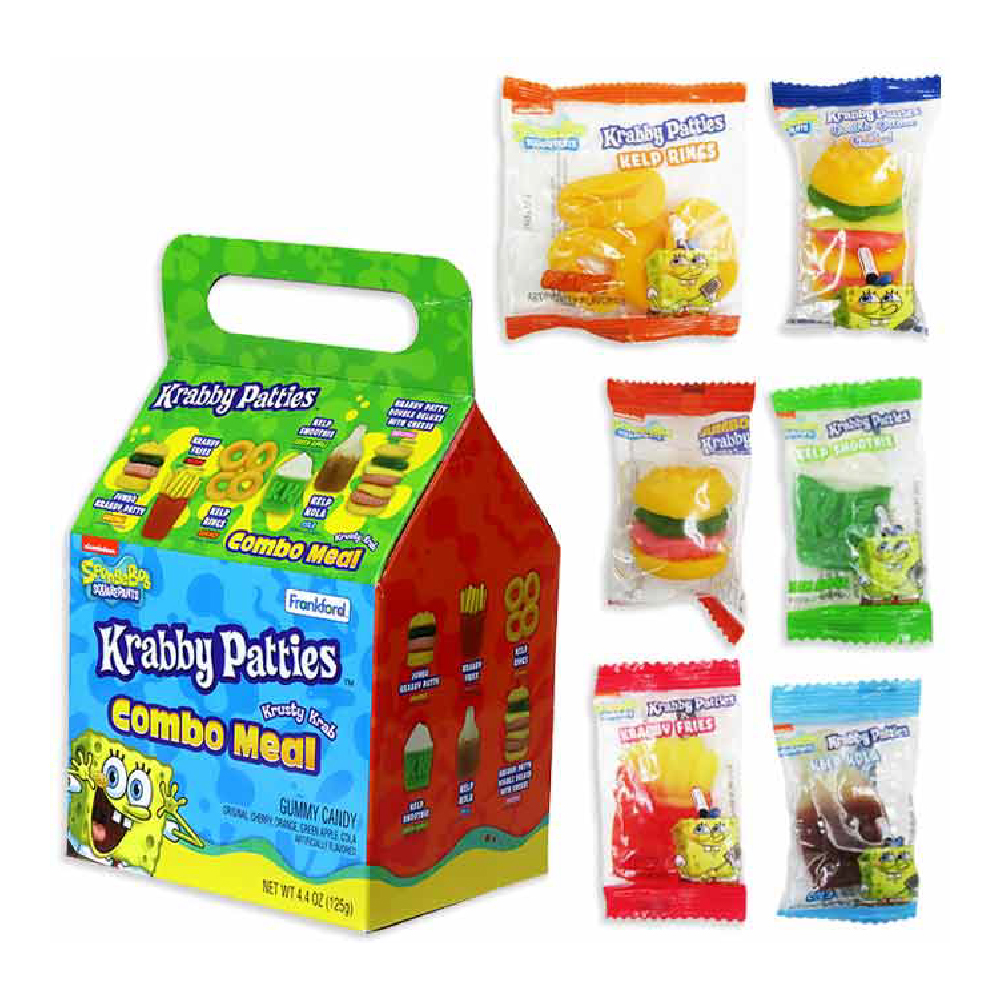 Spongebob Meal Box Krabby Patties Combo Meal 4.4oz