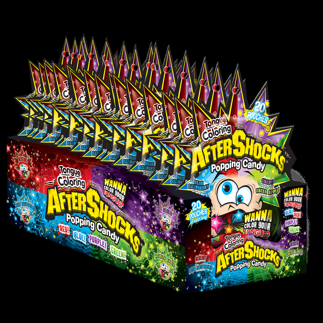 Aftershocks Tongue Coloring Pop Candy 16ct 1.06oz
