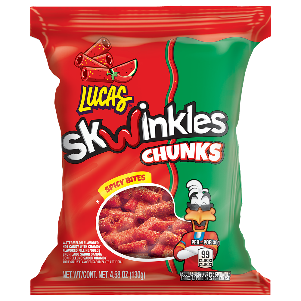 Lucas Skwinkles Watermelon Hot Candy Peg 4.58oz