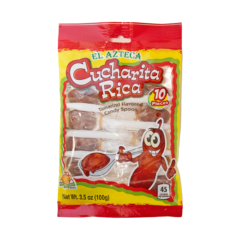 El Azteca Cucharita Rica Tam Spoons 4ct 3.5oz