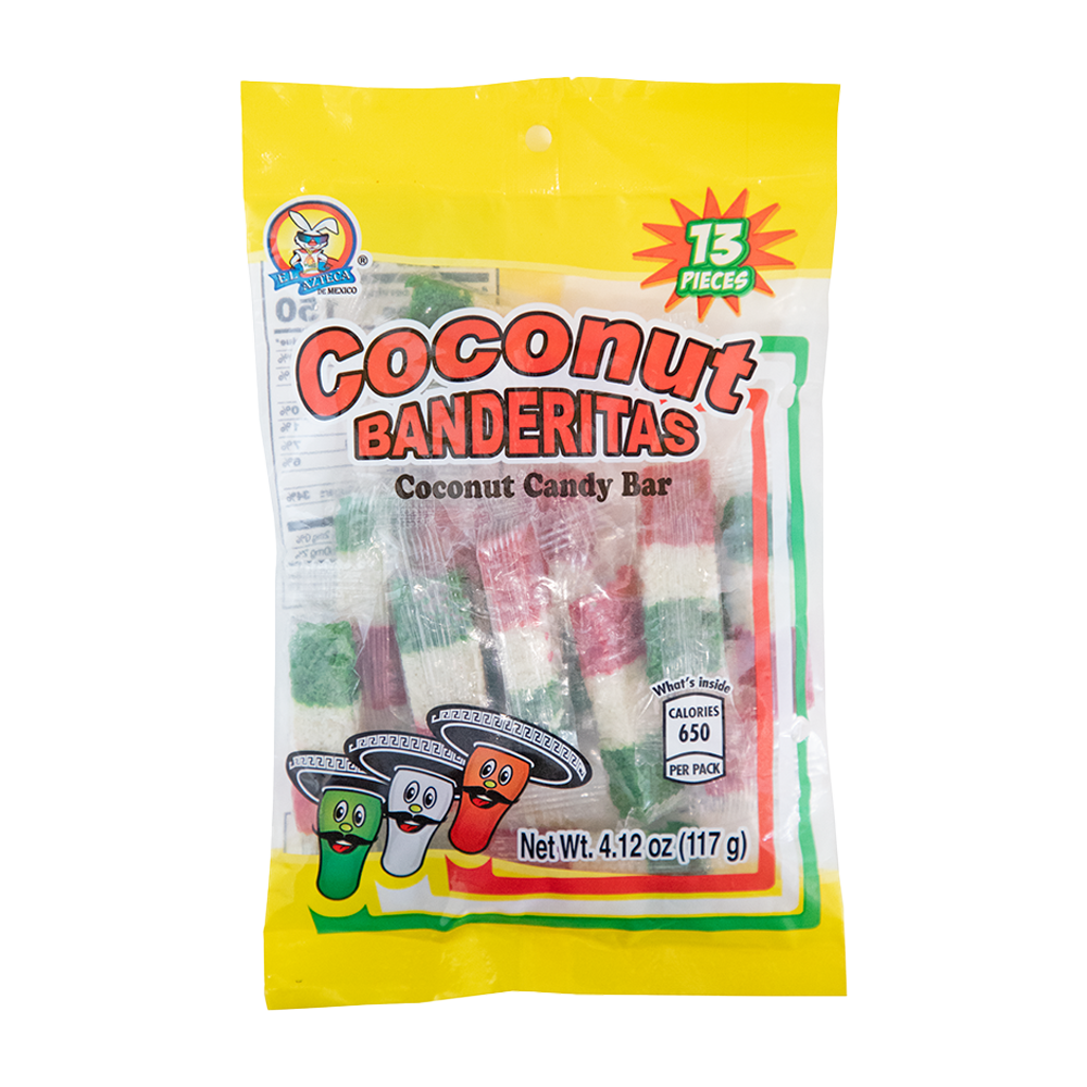 El Azteca Coco Banderitas Candy Bars 13ct 4.12oz
